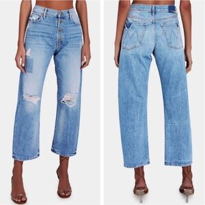 Mother Superior The Snapped Ditcher Flood Jeans in We Are Castaways Patches